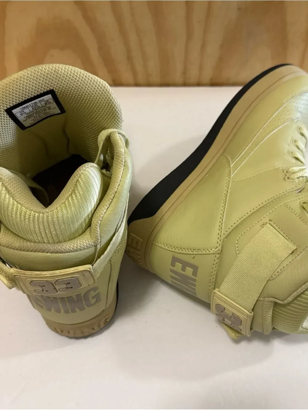 Ewing 33 Hi Pu Men's Basketball Shoe Pale Green/oxford Tan/oxford Tan Size 9 1/2